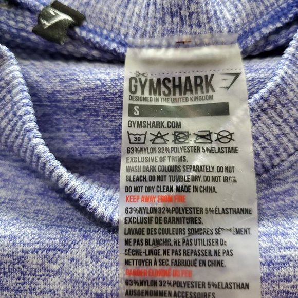 Gymshark Women Sweatshirt‎ Small Purple Ombre Cropped Logo Long Sleeve - Picture 4 of 10